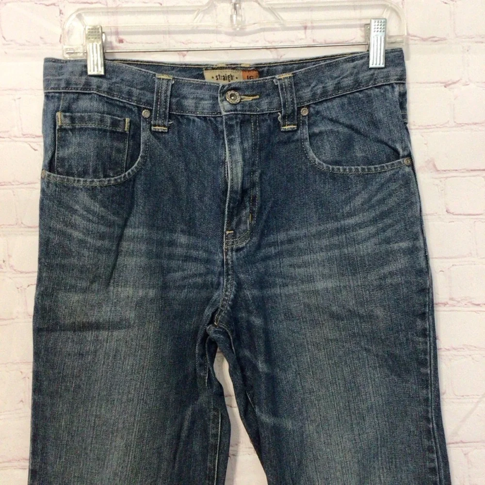 Old Navy Straight Leg Denim Blue Jeans - Size 16